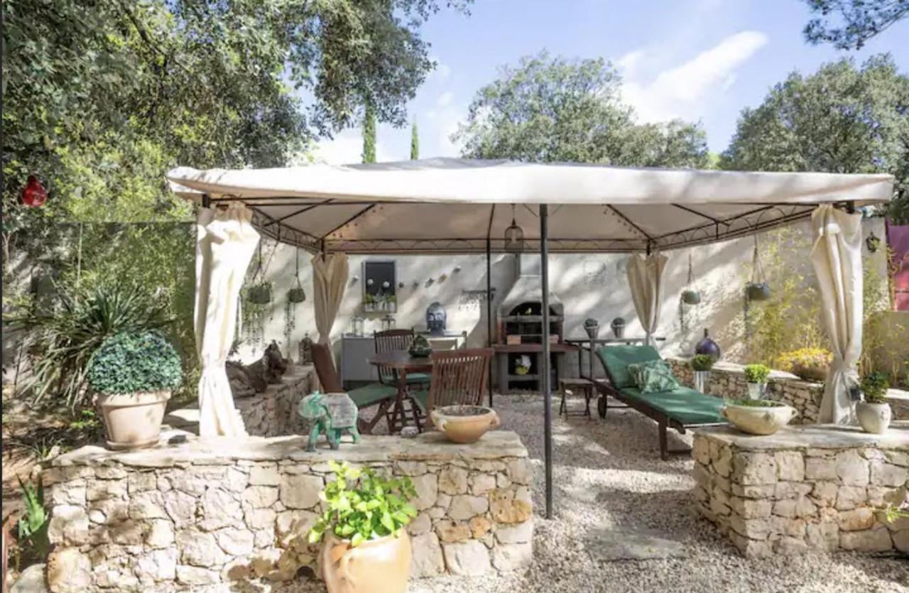 Garrigues-et-Sainte-Eulalie Les Jardins D'Holi Proche Uzes Bed & Breakfast エクステリア 写真
